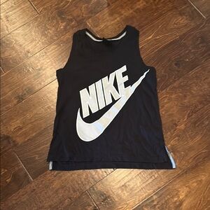 Nike Black and White Sleeveless Top